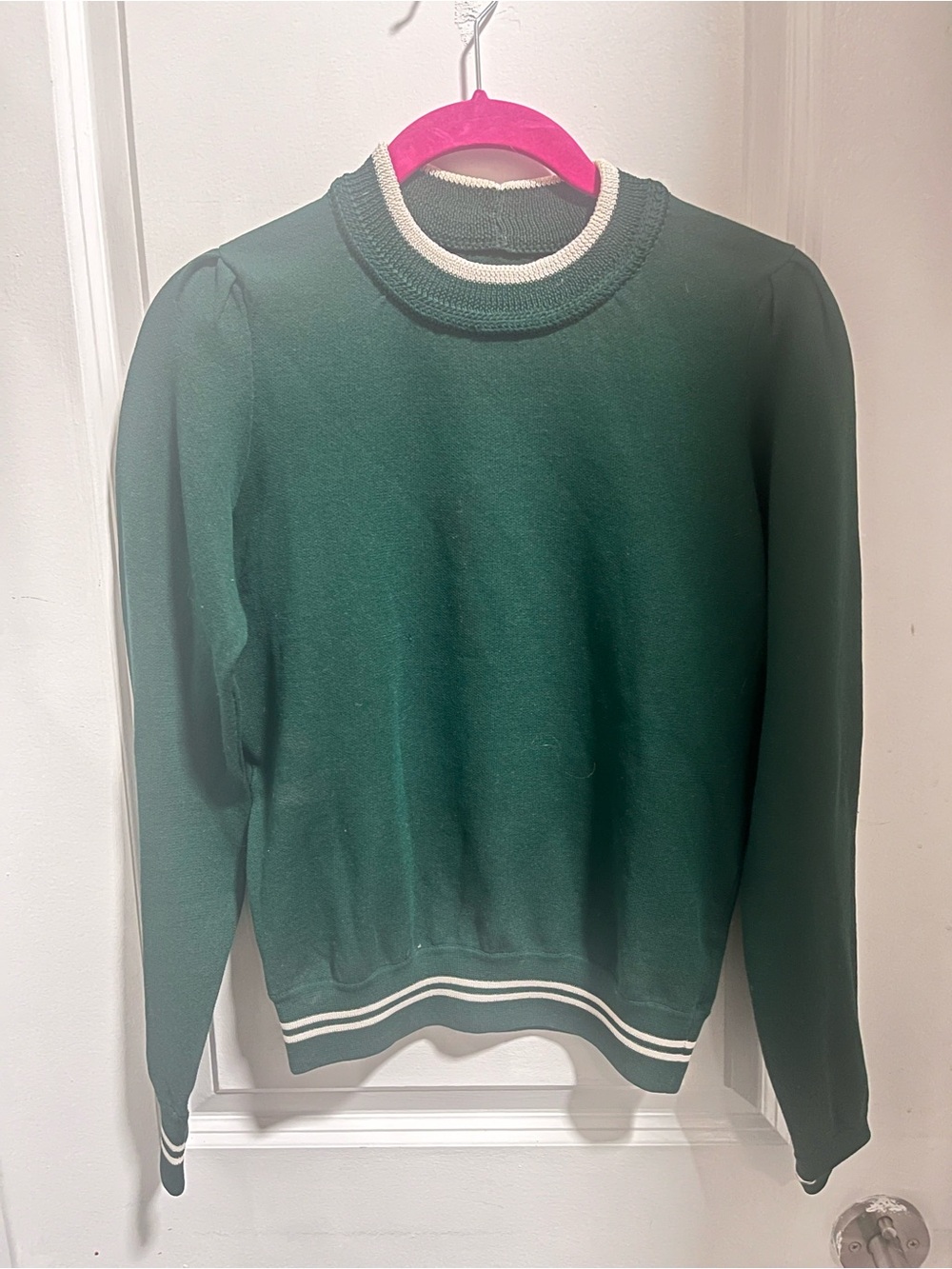 Isabel Marant Etoile Green White Striped Sweater M